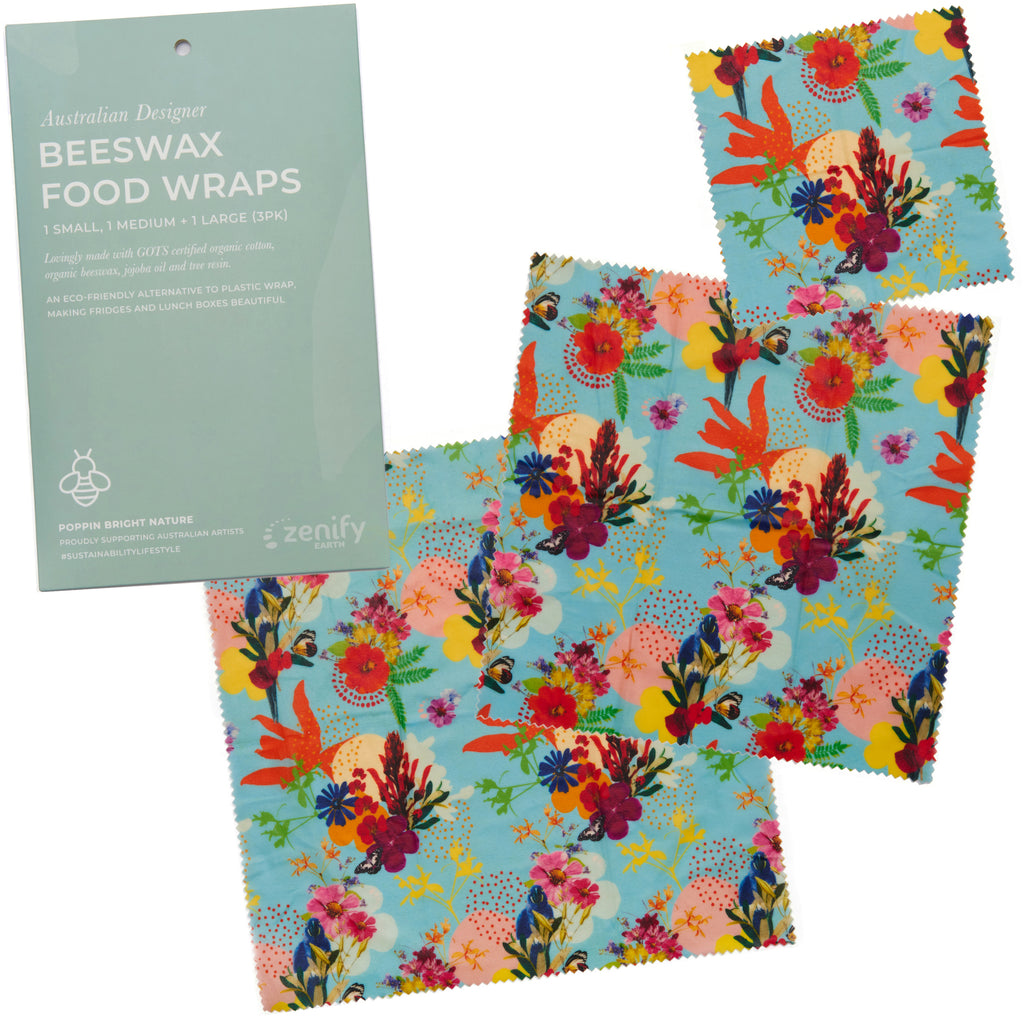 Beeswax Food Wraps - (Set of 3)