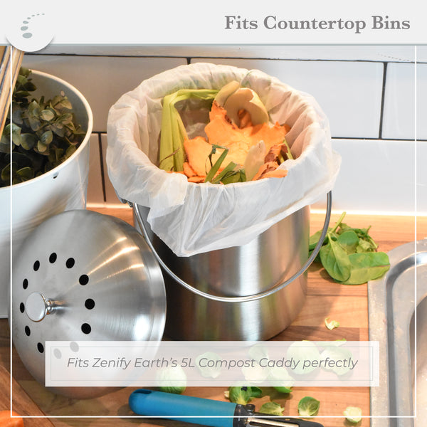 Home Compostable Bin Liners 8L - (48 bags)