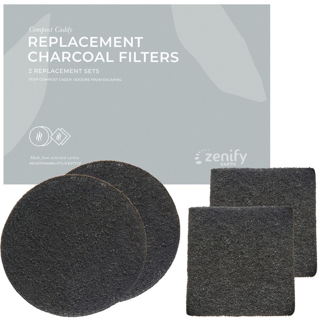 Compost Caddy Charcoal Filters (2 Sets)